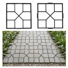 2pcs 40cm concrete paving mold - 2pcs,