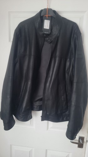 Hugo boss leather jacket 46 - boss, xl