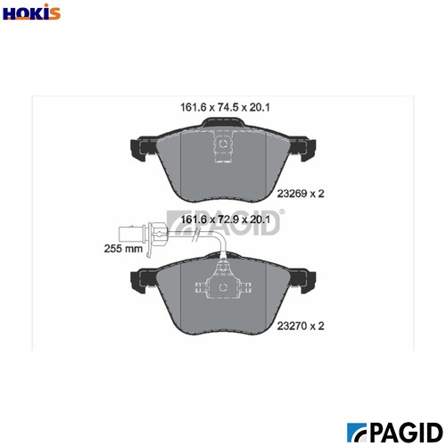 Brake pad set - disc,