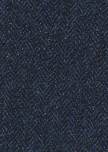 Harris tweed fabric - mid, blue