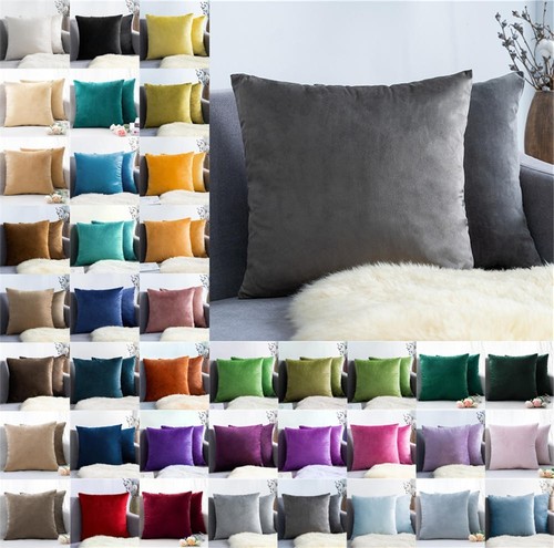 Plush velvet cushion cover - cushion,