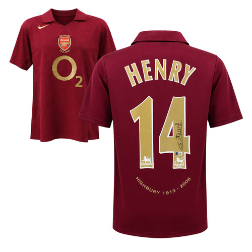 Thierry henry signed arsenal - signed,