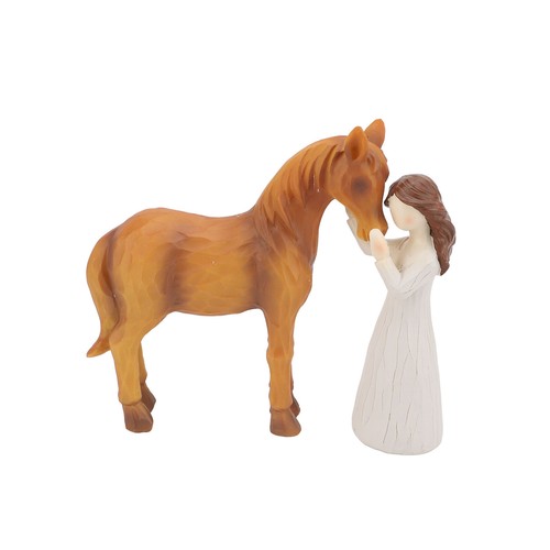 Girl and horse - girl, modern
