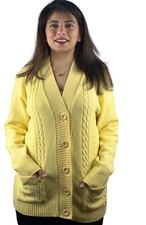 Women Cable Knit Pocket Long