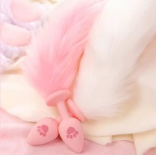 Faux Cat Paw Fox Tail Plug