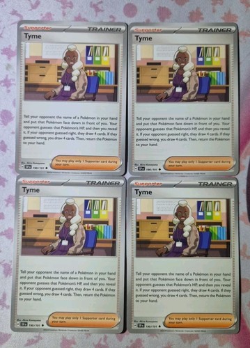 Tyme 190 191 cards - 190/191, x