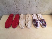 Job Lot OFFICE 3 Pairs Of Mixed Espadrilles Size 39 / 40 Women Beachwear Summer