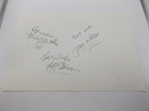 Hand signed 8 - 12", paper