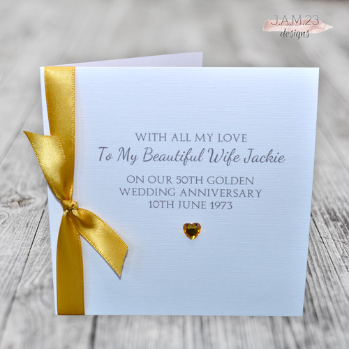 Personalised golden 50th - golden,