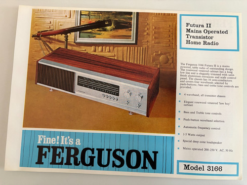 Ferguson model 3166 - futura, 3