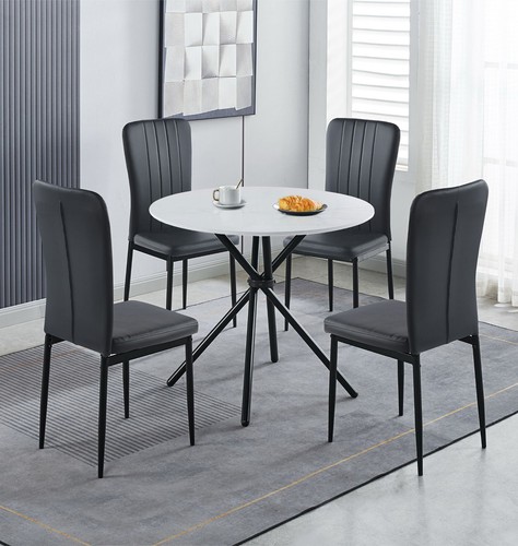 Dining set small round white - dining,