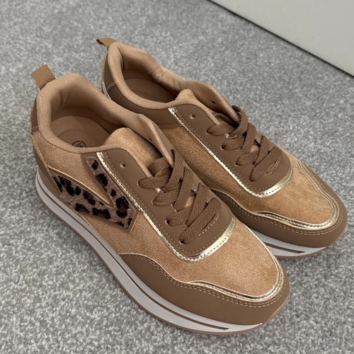 Brown wedge trainers size - trainers,