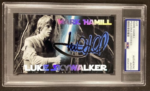 Mark hamill signed custom card - hamill,