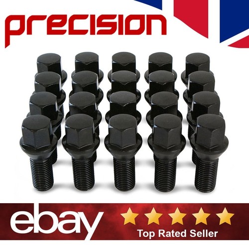 Black wheel nuts bolts - black,
