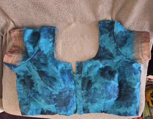 Saree sari blouse blue - saree/sari,