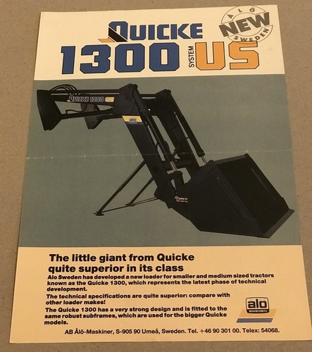 Quicke 1300 loader alo sweden - 1300,