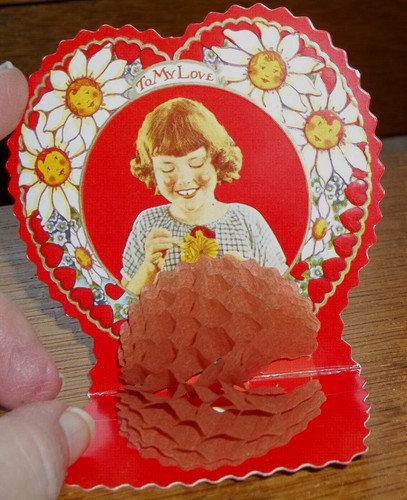 Vintage valentine card - valentine,