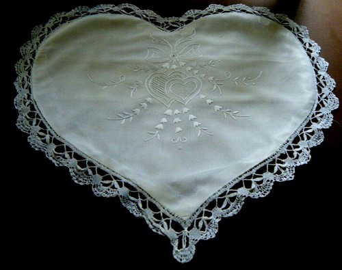Antique boudoir pillowcase