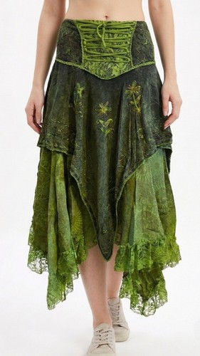 Boho pixie lace asymmetric - boho,
