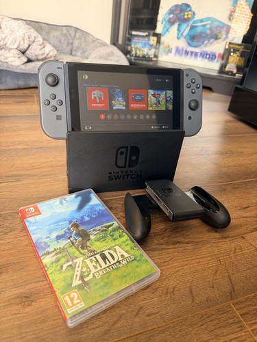 Nintendo switch black console - nintendo,