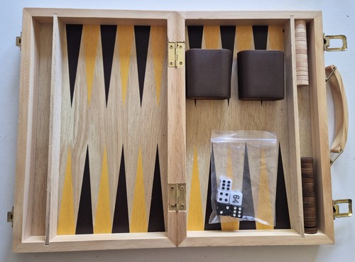 Backgammon wooden travel set - travel,