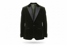 Moss Men's Blazer Green Velvet
