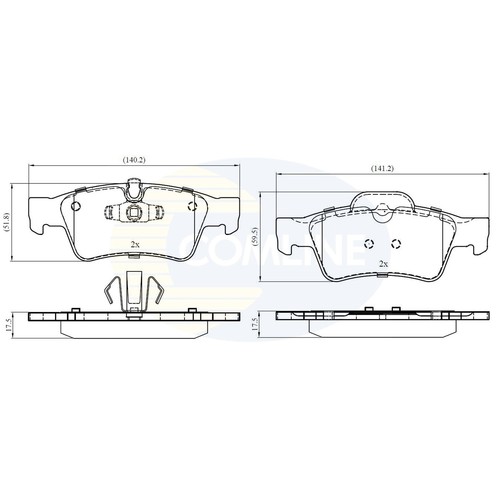 Brake pads set for - pads, mercedes