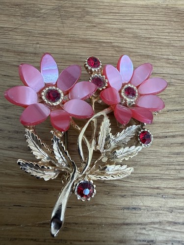 Vintage brooch gold necklace - vintage,