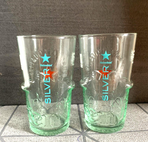 Heineken silver pint glasses - pint,