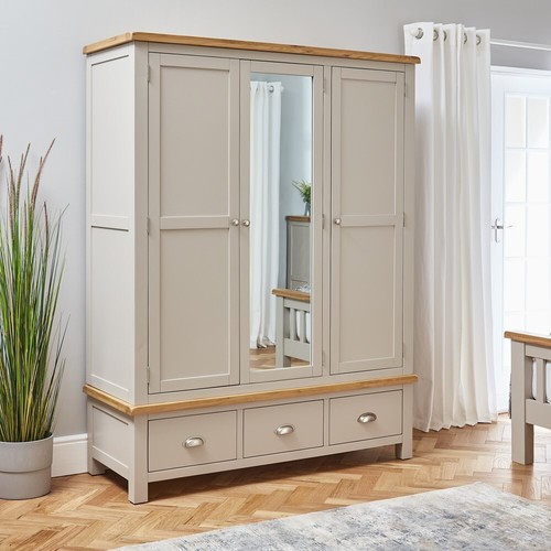 Wardrobe with mirror triple - mirror,