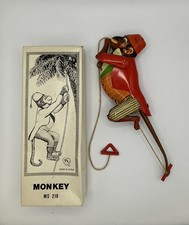 TIN TOY,CLIMBING MONKEY.#