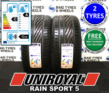 X2 225/35R18 225 35 18 87Y XL UNIROYAL RAIN SPORT 5 NEW TYRES (PAIR) (SJ189)