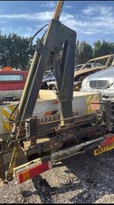 hiab crane lorry trailer believed to be a old feerari or viper 