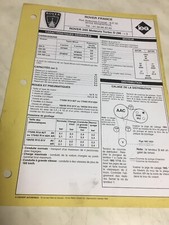 Automobile Technical Sheet