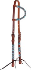 Circle Y Infinity Wrap Tack Set Sky Diamond One Ear Headstall & Breast Collar