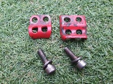 Yamaha DT125R Front Brake Line Clamps #1 Red DT DTR 125 Parts 88-03