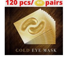 120pcs Under Eye Gel Pad Crystal Collagen 24k Gold Face Mask Anti-Aging Wrinkle