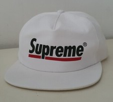 SS20 Supreme Underline 5-panel white cap hat New