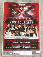THE X FACTOR TOUR Concert poster — Aberdeen/Glasgow 2017 show - Gig memorabilia.