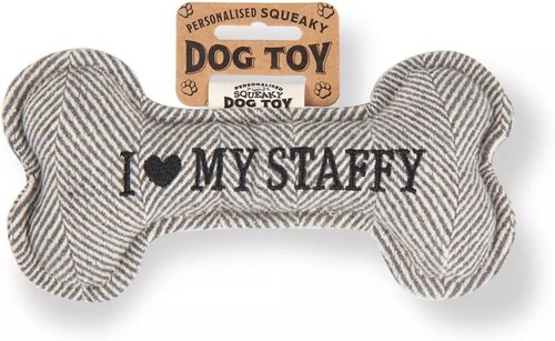 Squeaky dog toy bone - dog, shaped