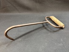Antique Hay Hook With Wooden