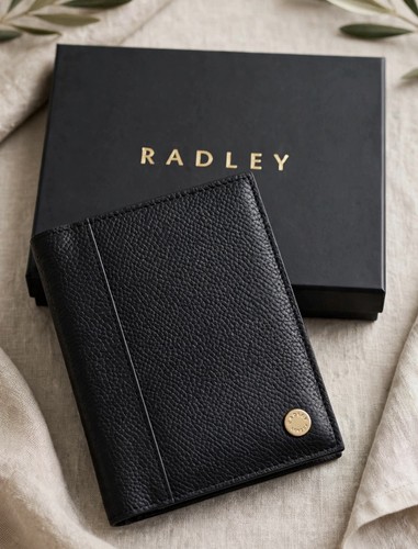 Radley black leather passport - radley,