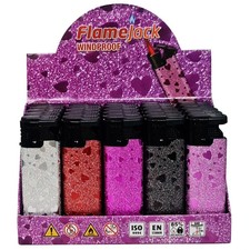 5 x Sparkly Pink Red Black