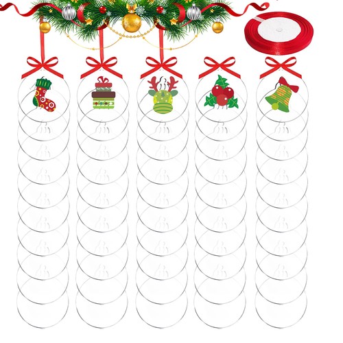 50pcs clear acrylic - clear,