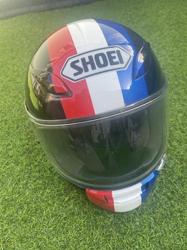 Shoei helmet tricolour - helmet, red
