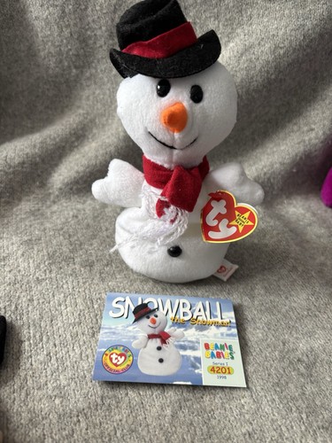 Beanie baby snowball the - beanie,