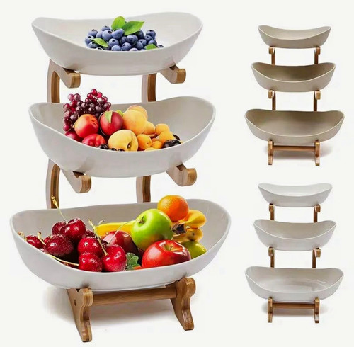 Tier oval serving - tier,