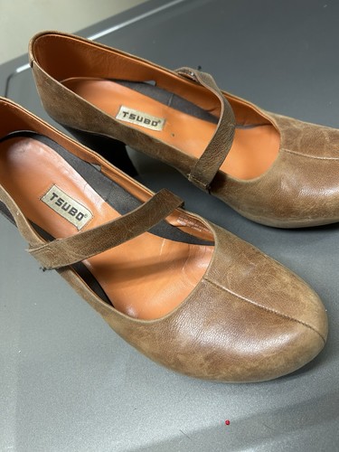 Tsubo acrea brown leather mary - tsubo,