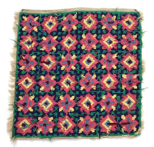 Vtg needlepoint cushion front - needlepoint,