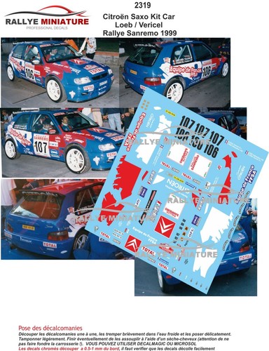 Decals ref 2319 - decals, 1/43